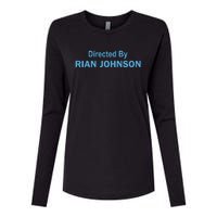 Directed By Rian Johnson Womens Cotton Relaxed Long Sleeve T-Shirt