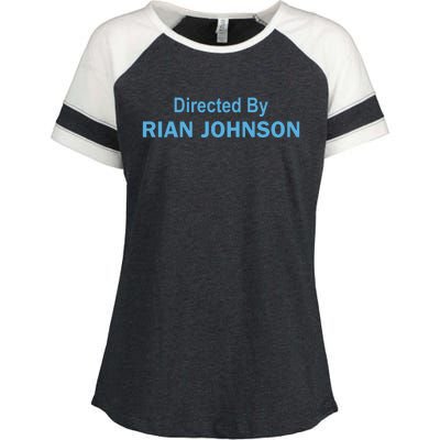 Directed By Rian Johnson Enza Ladies Jersey Colorblock Tee