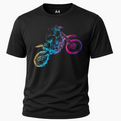 Dirt Bike Riding Motocross Lover Kids Motorcycle Rider Performance Shirt