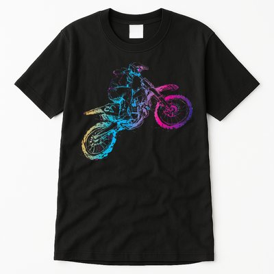 Dirt Bike Riding Motocross Lover Kids Motorcycle Rider Tall T-Shirt