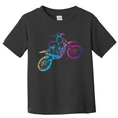 Dirt Bike Riding Motocross Lover Kids Motorcycle Rider Toddler T-Shirt