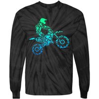 Dirt Bike Rider Motocross Enduro Dirt Biking Gift Tie-Dye Long Sleeve Shirt