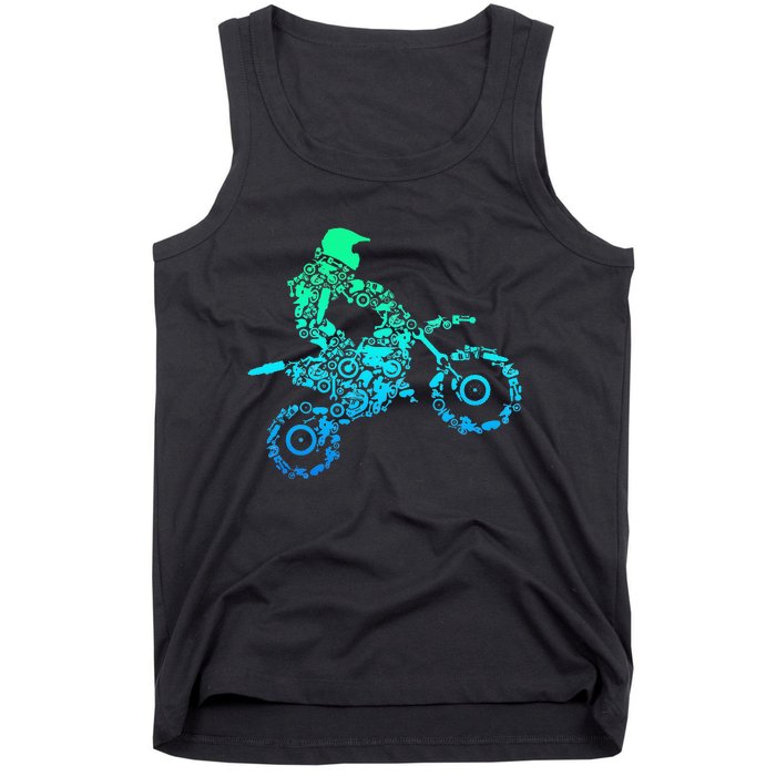 Dirt Bike Rider Motocross Enduro Dirt Biking Gift Tank Top