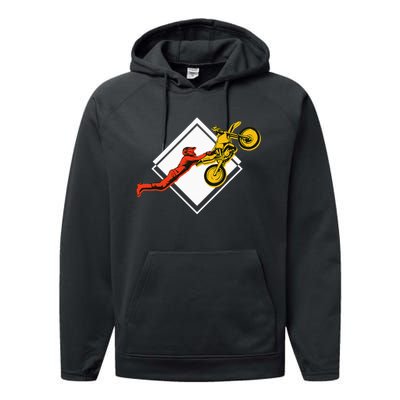 Dirt Bike Riding MX Motocross Supercross Performance Fleece Hoodie