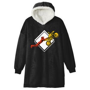 Dirt Bike Riding MX Motocross Supercross Hooded Wearable Blanket