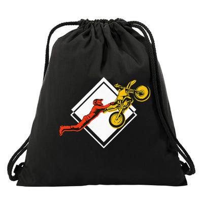 Dirt Bike Riding MX Motocross Supercross Drawstring Bag