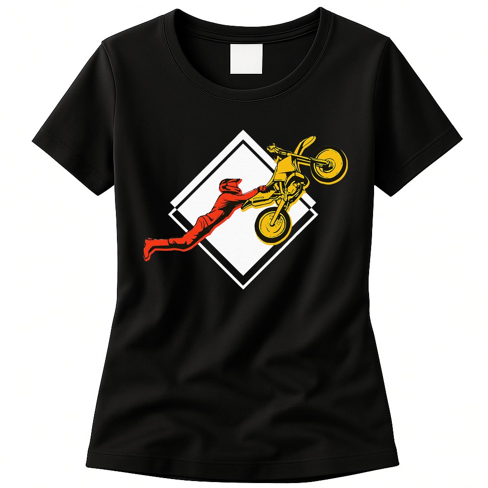 Dirt Bike Riding MX Motocross Supercross Womens T-Shirt