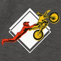 Dirt Bike Riding MX Motocross Supercross Vector Backpack