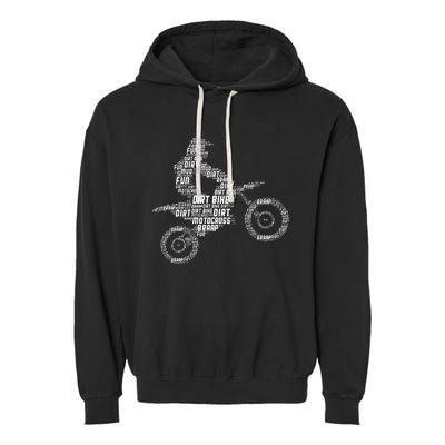 Dirt Bike Rider Motocross Enduro Dirt Biking Garment-Dyed Fleece Hoodie