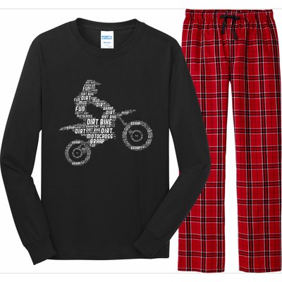 Dirt Bike Rider Motocross Enduro Dirt Biking Long Sleeve Pajama Set