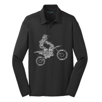 Dirt Bike Rider Motocross Enduro Dirt Biking Silk Touch Performance Long Sleeve Polo