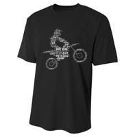 Dirt Bike Rider Motocross Enduro Dirt Biking Performance Sprint T-Shirt