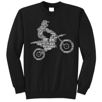 Dirt Bike Rider Motocross Enduro Dirt Biking Tall Sweatshirt