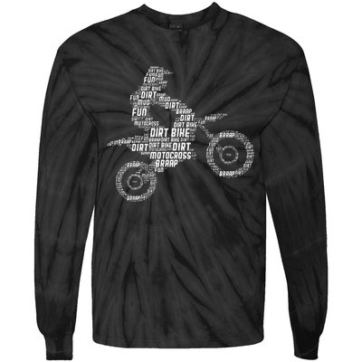 Dirt Bike Rider Motocross Enduro Dirt Biking Tie-Dye Long Sleeve Shirt