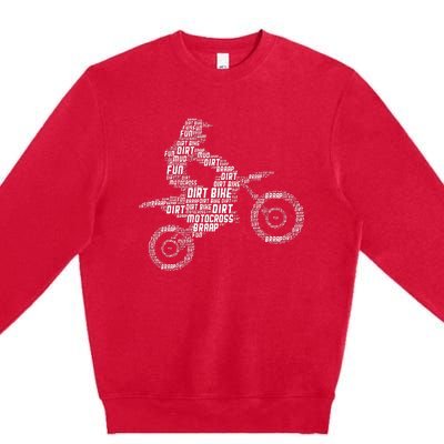 Dirt Bike Rider Motocross Enduro Dirt Biking Premium Crewneck Sweatshirt