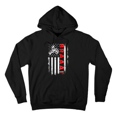 Dirt Bike Racing Usa Us American Flag Botocross Tall Hoodie