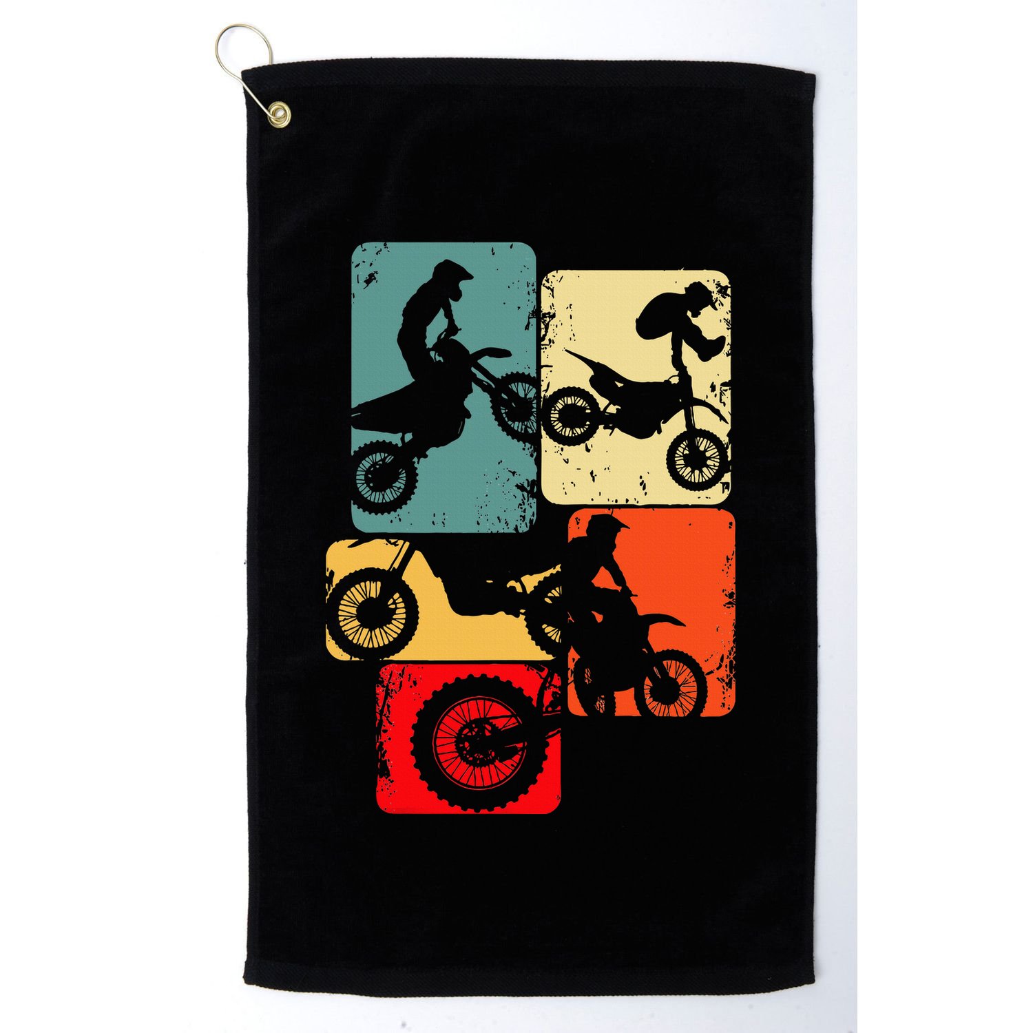 Dirt Bike Rider Motocross Enduro Dirt Biking Golf Towel