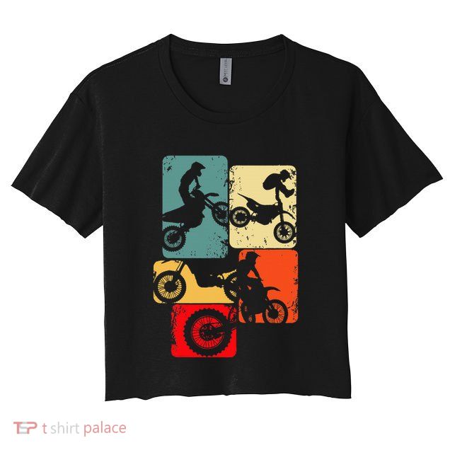 Dirt Bike Rider Motocross Enduro Dirt Biking Crop Top