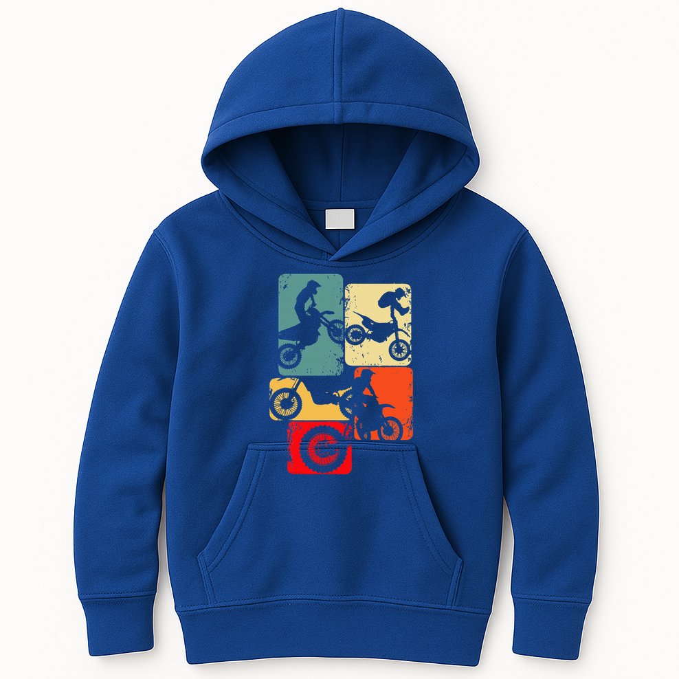 Dirt Bike Rider Motocross Enduro Dirt Biking Kids Hoodie