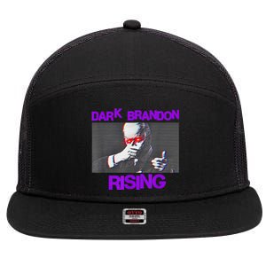 Dark Brandon Rising Saving America Political 7 Panel Mesh Trucker Snapback Hat