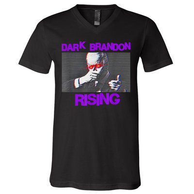 Dark Brandon Rising Saving America Political V-Neck T-Shirt