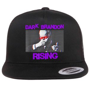 Dark Brandon Rising Saving America Political Flat Bill Trucker Hat