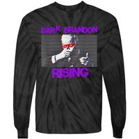 Dark Brandon Rising Saving America Political Tie-Dye Long Sleeve Shirt