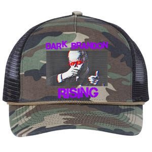 Dark Brandon Rising Saving America Political Retro Rope Trucker Hat Cap