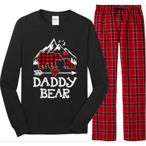 Daddy Bear , Red Buffalo Plaid Daddy Bear Pajama T Long Sleeve Pajama Set