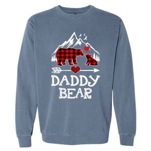 Daddy Bear , Red Buffalo Plaid Daddy Bear Pajama T Garment-Dyed Sweatshirt