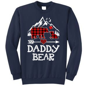 Daddy Bear , Red Buffalo Plaid Daddy Bear Pajama T Sweatshirt