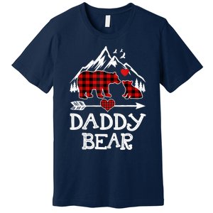 Daddy Bear , Red Buffalo Plaid Daddy Bear Pajama T Premium T-Shirt