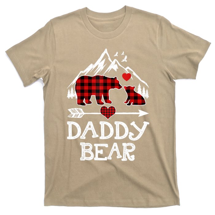 Daddy Bear , Red Buffalo Plaid Daddy Bear Pajama T T-Shirt