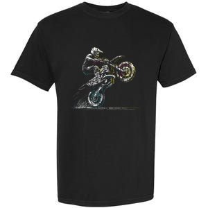 Dirt Bike Rider Retro Motorcycle Motocross Garment-Dyed Heavyweight T-Shirt