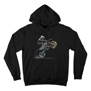 Dirt Bike Rider Retro Motorcycle Motocross Hoodie