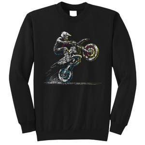 Dirt Bike Rider Retro Motorcycle Motocross Sweatshirt