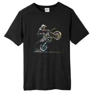 Dirt Bike Rider Retro Motorcycle Motocross Tall Fusion ChromaSoft Performance T-Shirt