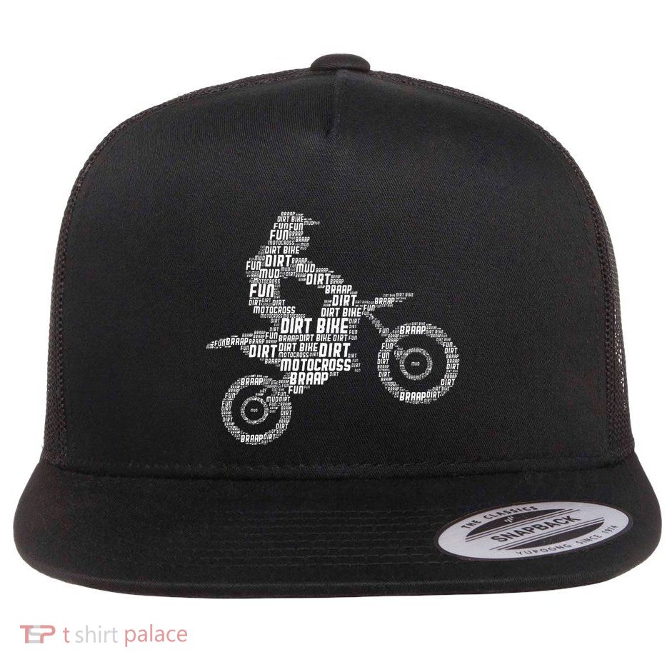 Dirt Bike Rider Motocross Enduro Dirt Biking Flatbill Hat