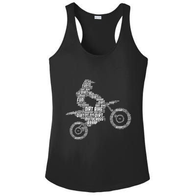 Dirt Bike Rider Motocross Enduro Dirt Biking Ladies PosiCharge Competitor Racerback Tank