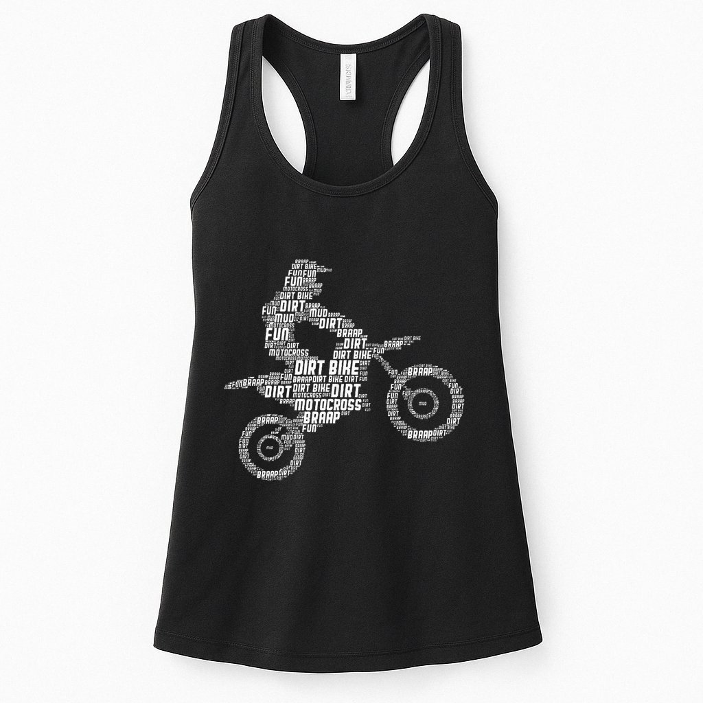 Dirt Bike Rider Motocross Enduro Dirt Biking Womens Tank Top