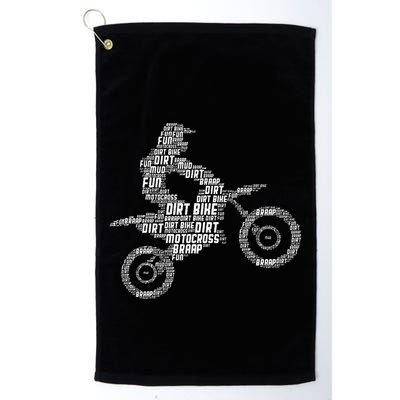 Dirt Bike Rider Motocross Enduro Dirt Biking Golf Towel