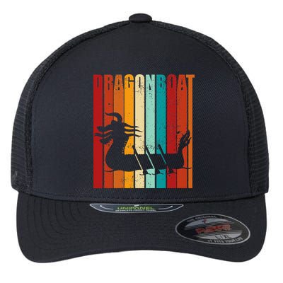 Dragon Boat Racing Dragon Boat Retro Paddling Flexfit Unipanel Trucker Cap