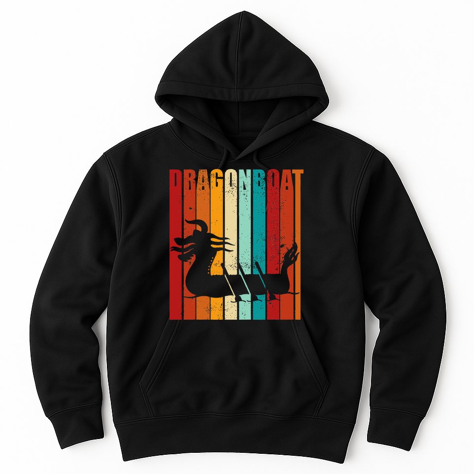 Dragon Boat Racing Dragon Boat Retro Paddling Hoodie