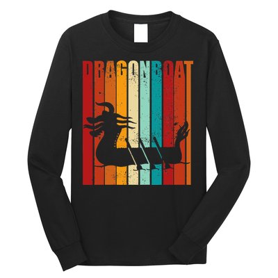Dragon Boat Racing Dragon Boat Retro Paddling Long Sleeve Shirt