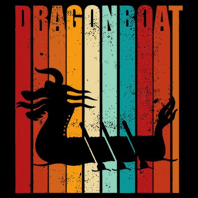 Dragon Boat Racing Dragon Boat Retro Paddling T-Shirt