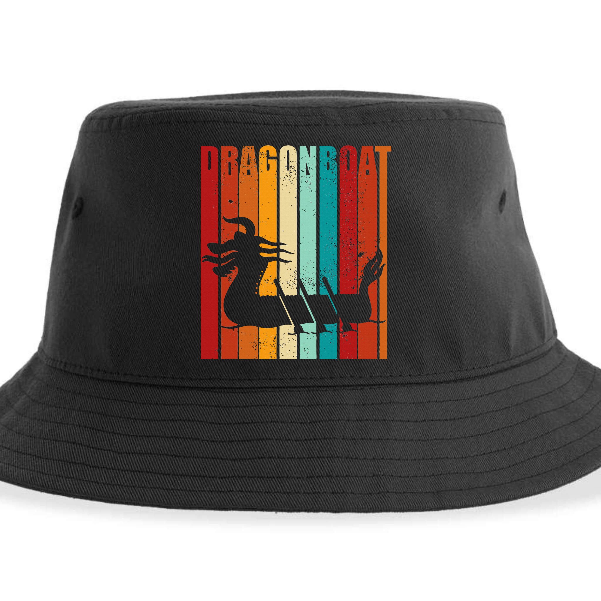 Dragon Boat Racing Dragon Boat Retro Paddling Sustainable Bucket Hat
