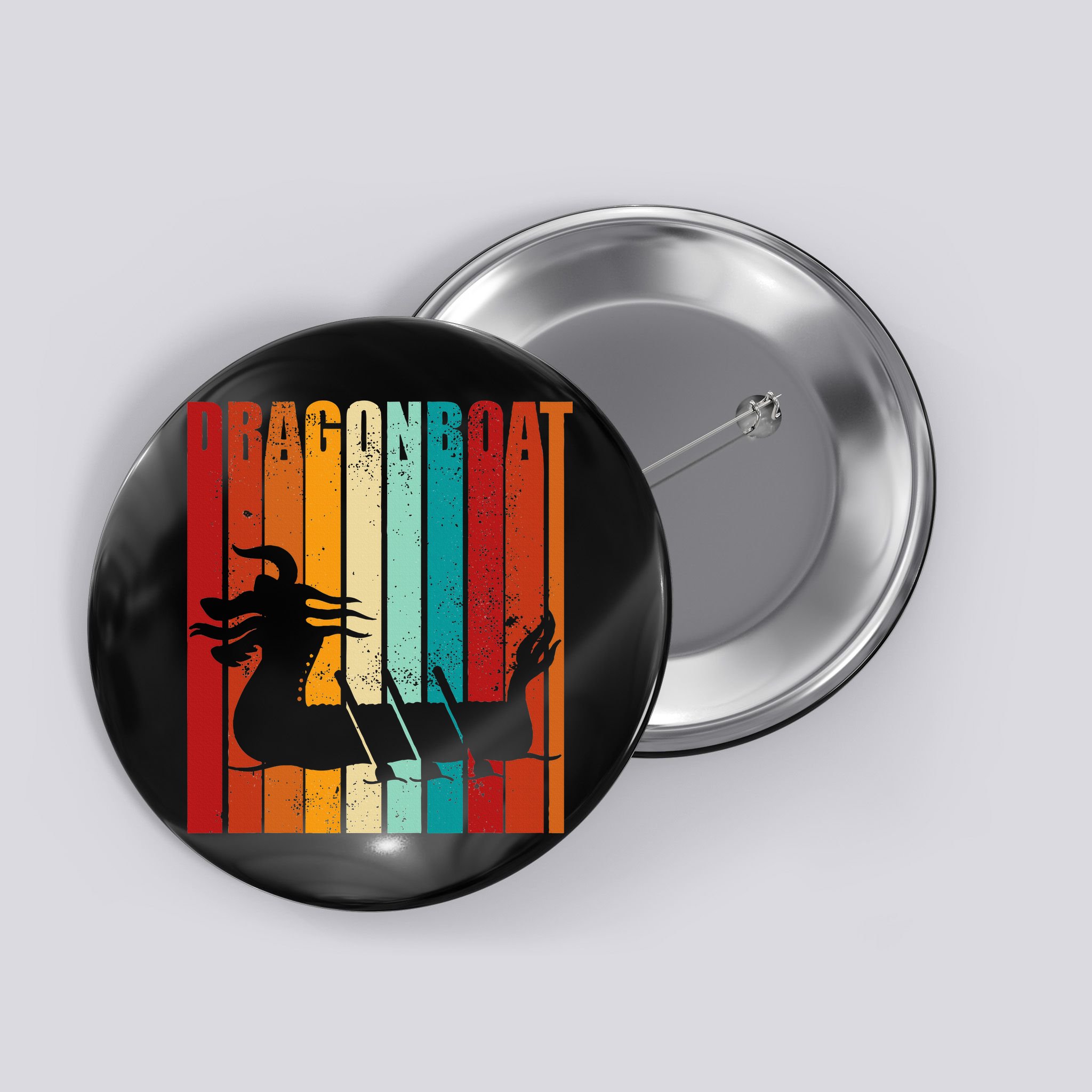 Dragon Boat Racing Dragon Boat Retro Paddling Button