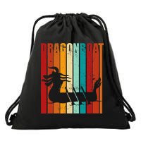 Dragon Boat Racing Dragon Boat Retro Paddling Drawstring Bag