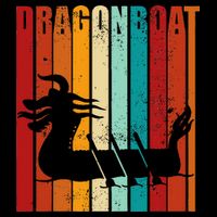 Dragon Boat Racing Dragon Boat Retro Paddling 16 in Basic Backpack