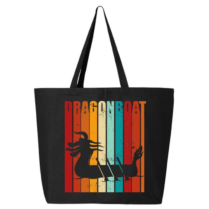 Dragon Boat Racing Dragon Boat Retro Paddling 25L Jumbo Tote